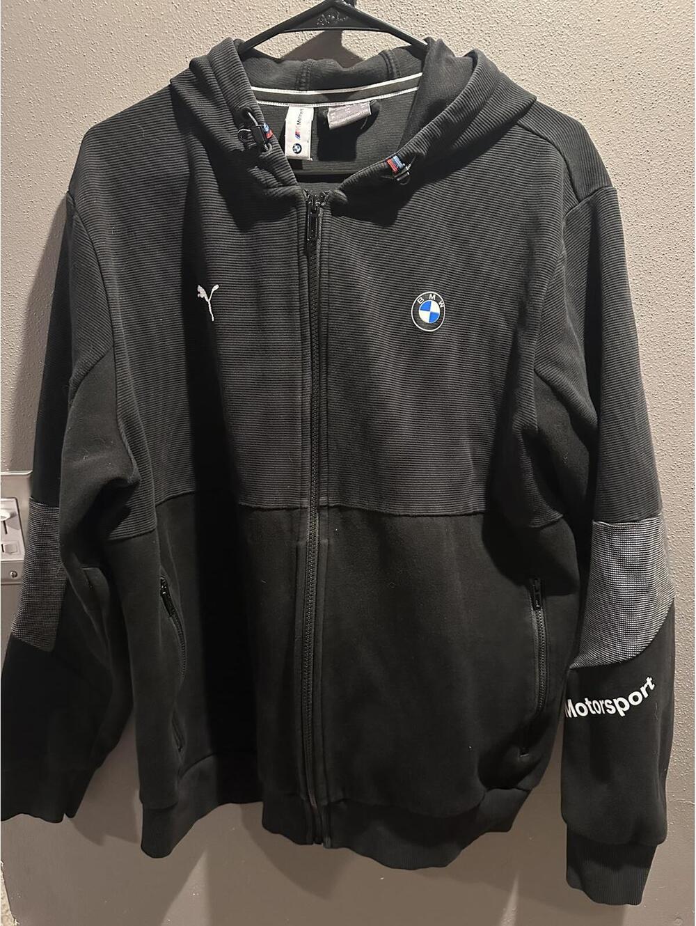 Puma BMW Motorsport Black Zip-Up Hoodie XL